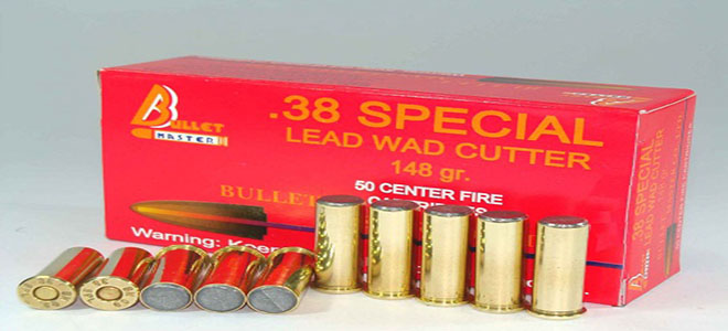.38 SPECIAL LEAD WAD CUTTER 148 gr.