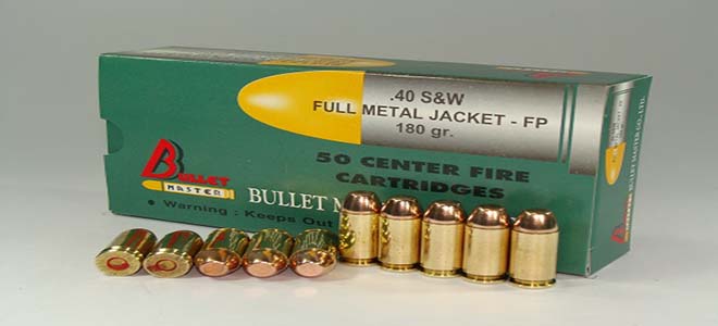 .40 S&W SUPER FULL METAL JACKET .FP 180 gr.