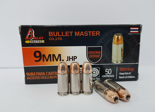 9 mm. JHP 115 gr