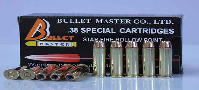 .38 SPECIAL CARTRIDGES STAR FIRE HOLLOW POINT 125gr