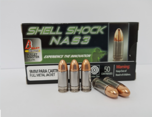 9 mm. FMJ 124 gr. Shell Shock