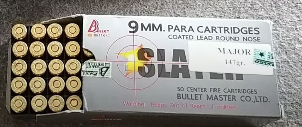 ยิงทดสอบ 9 MM. PARA CARTRIDGES MAJOR  147gr